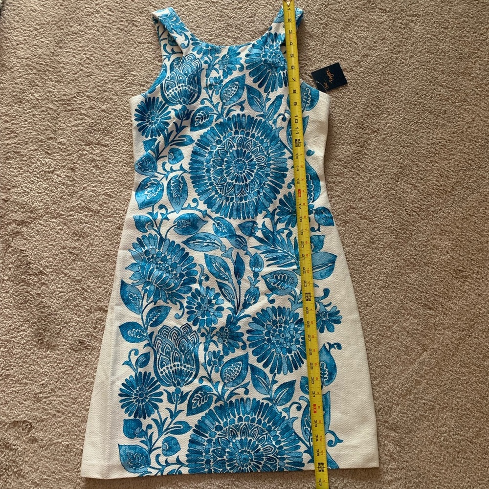 Just...Taylor NWT Stunning Blue and White Dress